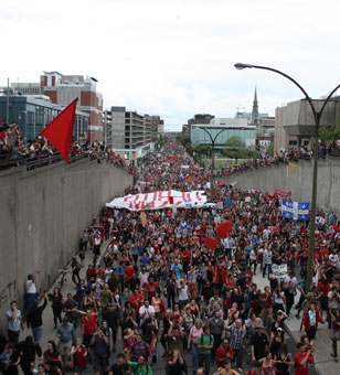 Protests in Montreal