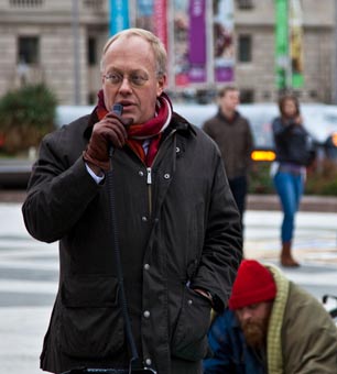 Chris Hedges speaks at Occupy DC, January, 2012