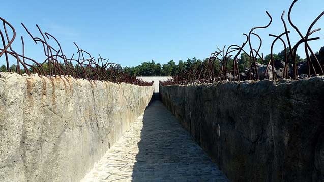 The former German-Nazi extermination camp in Belzec.