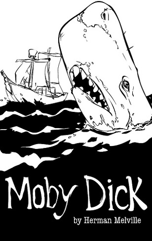 Moby Dick book cover illustration. (Image: <a href=