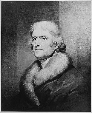 Thomas Jefferson. Copy of painting by Rembrandt Peale, circa 1805. Still Picture Records LICON, Special Media Archives Services Division (NWCS-S), National Archives at College Park. (Image: <a href=
