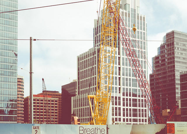 Construction in San Francisco, September 2014.