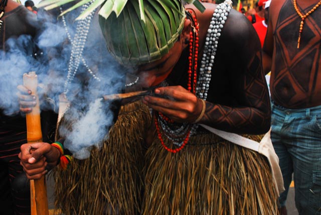 Indigenous strength resides in the spiritual realm, which is also a part of their struggle. (Photo: Santiago Navarro F.)