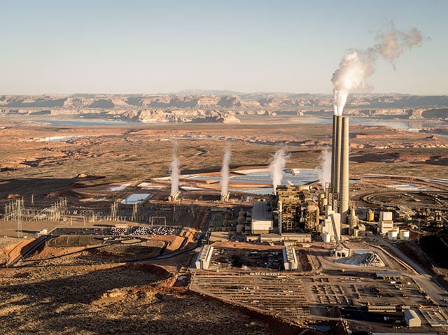 The Navajo Generating Station in Page, Arizona. (Photo: Michael / ProPublica)