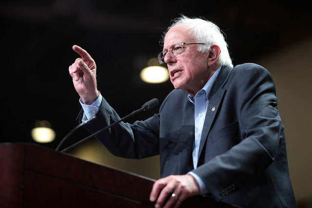 U.S. Senator Bernie Sanders of Vermont speaking at a town meeting at the Phoenix Convention Center in Phoenix, Arizona, on July 18, 2015. (Photo: Gage Skidmore)