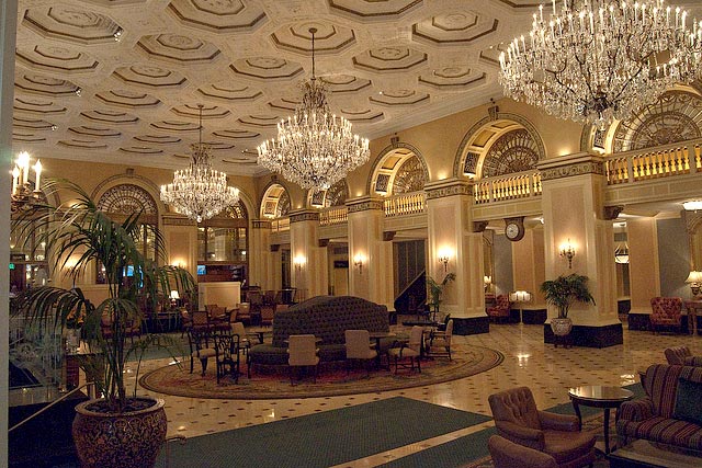 The lobby of the Omni William Penn Hotel in Pittsburgh, Pennsylvania. ALEC will be holding their spring Task Force Summit at the hotel on May 6.
