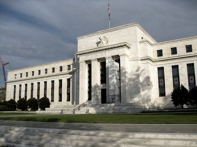 The US Federal Reserve building in Washington, DC. (Photo: Friscocali; Edited: LW / TO)