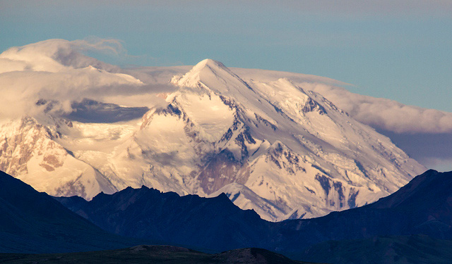 The summit of Denali, the highest mountain peak in North America. (Photo: Stephen Brkich)