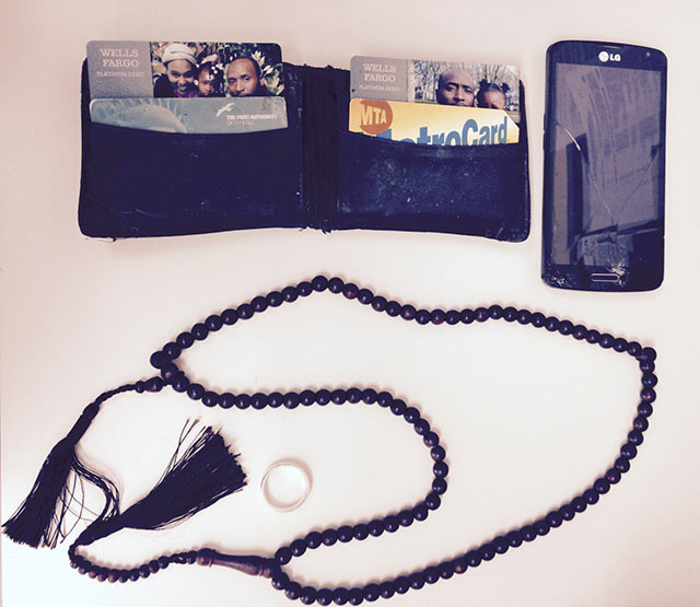 Immigration and Customs Enforcement confiscated Moussa's personal belongings — including his prayer beads and wedding ring — and mailed them to his attorney. (Photo: Kathy Heim / AFSC)