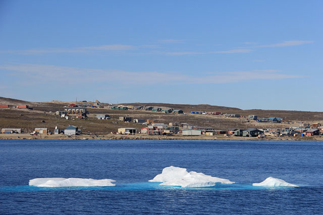 In the hamlet of 1,100 people nestled below the mountains in Clyde River,  residents have been fighting seismic blasting in their hunting grounds of Baffin Bay. (Photo: Chris Williams)