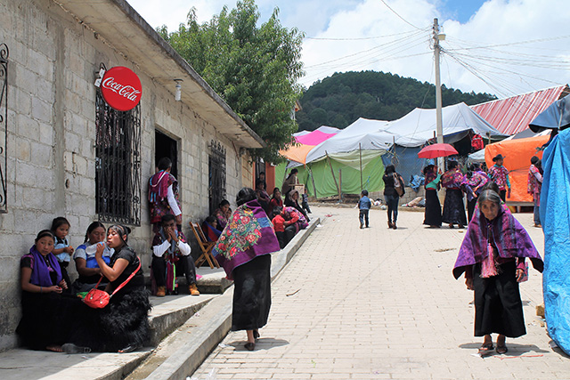 In Zinacantán, a Tzotzil indigenous community outside San Cristobal, Coca Cola is widely sold during the festival for the town’s patron saint, San Jerónimo. (Photo: Martha Pskowski)