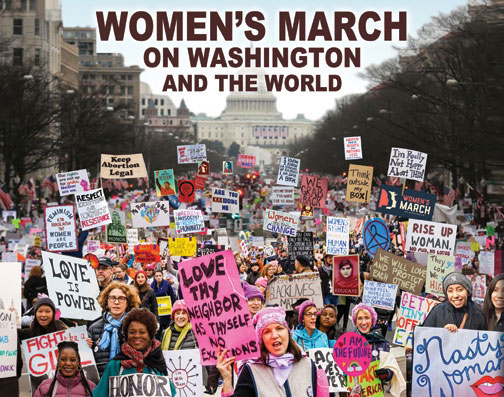 The calendar’s March photograph commemorates the 2017 Women's March on Washington and the sister marches that took place across the world. (Photo: Katie Bordner)