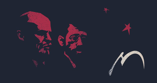 Vladimir Lenin and Julius Martov. 