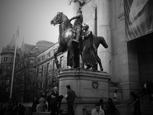 The Equestrian Statue of Theodore Roosevelt, in New York City. (Photo: MacLachlan; Edited: LW / TO)