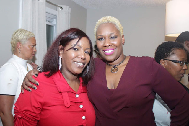 Vanee Sykes (left) and Topeka K. Sam (right) at the Hope House NYC Open House in October 2017. (Picture courtesy of Topeka Sam)