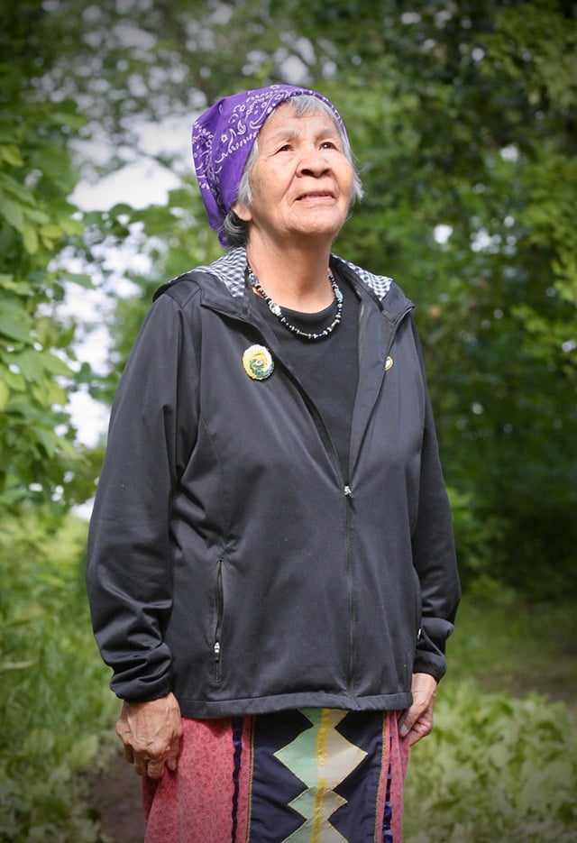 Mindimooyenh, or one who holds things together, is the Ojibwe word for woman elder. Dora Mosay Ammann, 76, of the St. Croix Ojibwe tribe of Wisconsin, is the 
