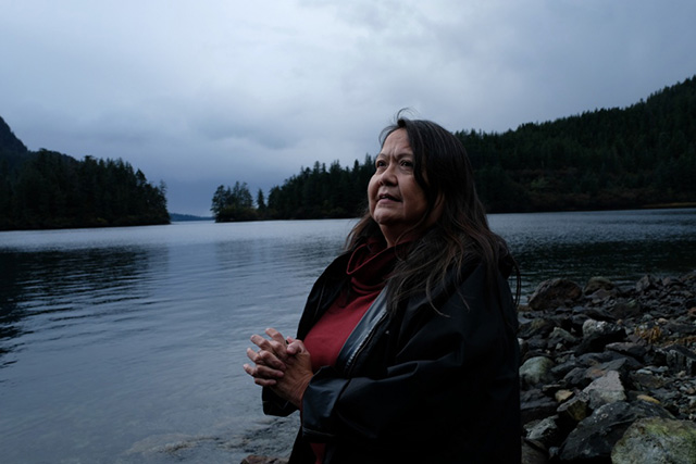 Louise Brady, Tlingit member of the Kiks.ádi clan of Sitka, Alaska, is an activist working to bring awareness of Tlingit culture and language to her community. (Photo: Mary Annette Pember)