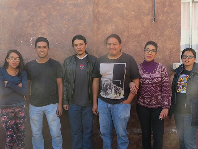 Some of the members of the Puebla-based Resistrenzas group that spoke to Truthout. (Photo: Tamara Pearson)