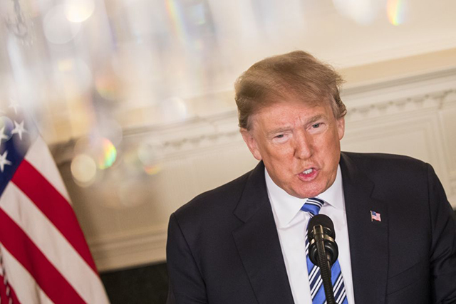 Donald Trump is able to look at the evidence against him and decide whether or not it sees the light of day. (Photo: Samuel Corum / Anadolu Agency / Getty Images)