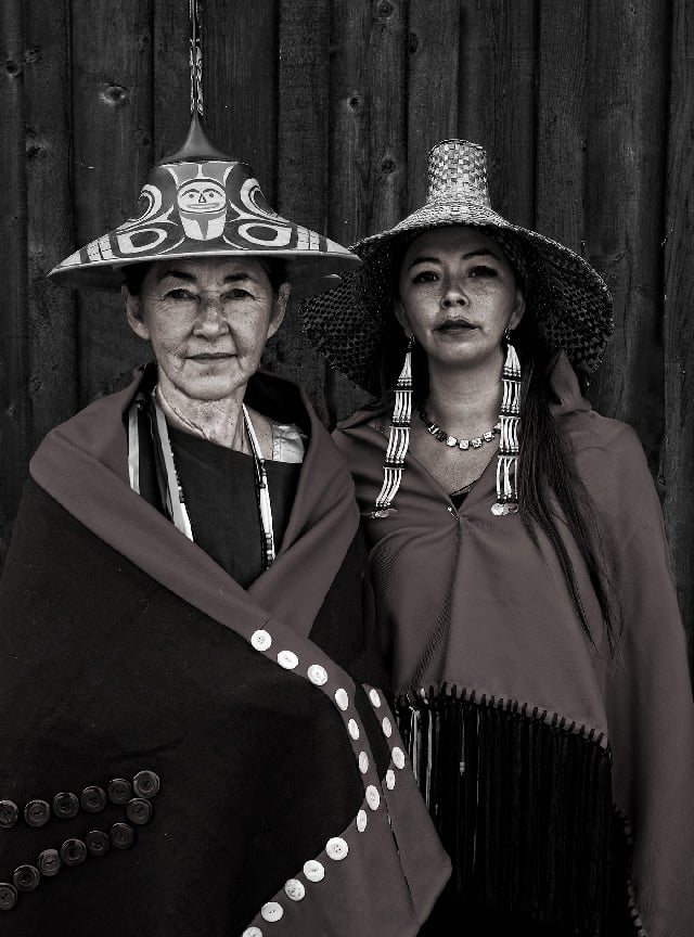 Matika Wilbur, right, and her mother, Nancy, from the Swinomish tribe.