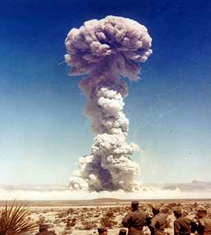 Nuclear weapon testing.
