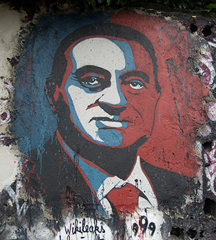 Mubarak mural.