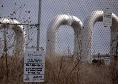 TransCanada oil pipeline pumping station in rural Nebraska.