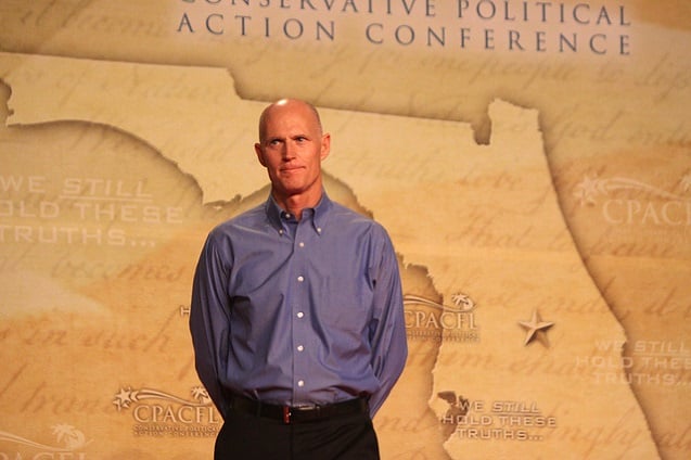 Florida Gov. Rick Scott speaking at CPAC FL in Orlando. (Photo:<a href=