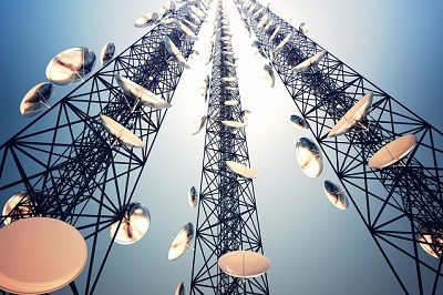  Telecommunication towers. (Photo <a href=