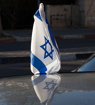 Israeli flag.