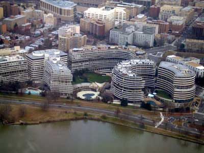 The Watergate complex in Washington, D.C., where the Democratic National Committee had its headquarters in 1972.