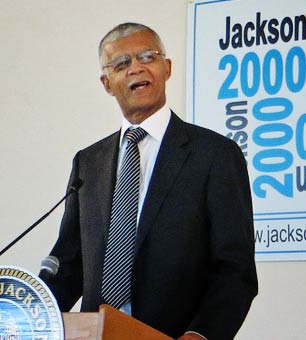 Chokwe Lumumba, mayor of Jackson, Miss., speaking in July, 2013.