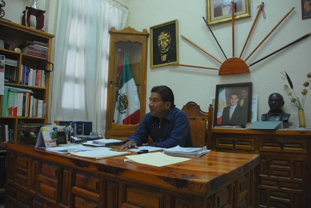 Jesus Hernandez Cruz, mayor of Juarez Guelatao. (Photo: Santiago Navarro F.)
