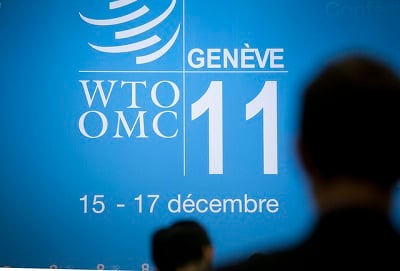 Delegates arriving for the first day of the World Trade Organization Ministerial Conference in Geneva, December 15, 2011. (Photo:<a href=