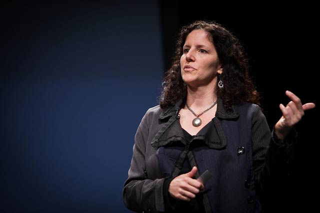 Laura Poitras at PopTech 2010, Camden, Maine.