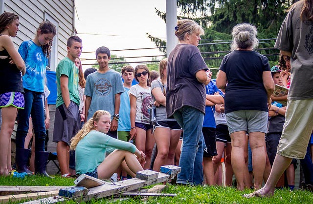 A Jewish Camp visiting Susquehanna County for a Toxic Tour with Vera Scroggins.