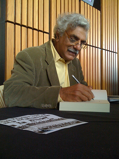 3 October, 2010: Tariq Ali signs books after a speaking engagement. (Photo: Neil Jenkins)