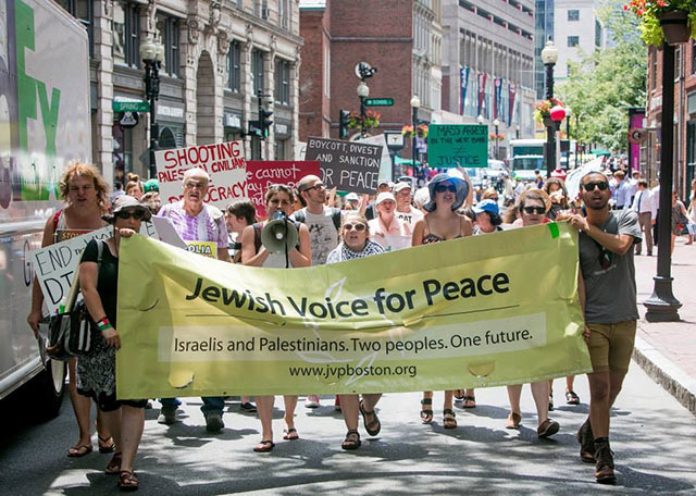 Marching against Israel's attack on Gaza, summer 2014, Boston, MA. (Photo: Marilyn Humphries)