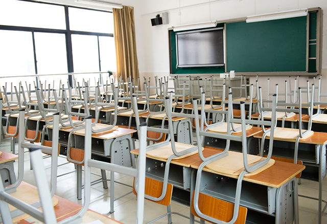 (Photo: Empty Classroom via Shutterstock)