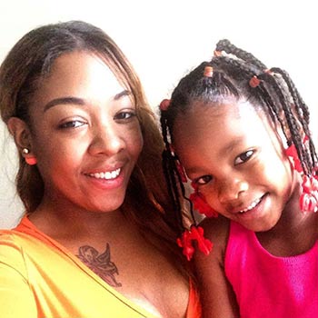 Cierra Finkley and her daughter. (Photo courtesy of YGB)