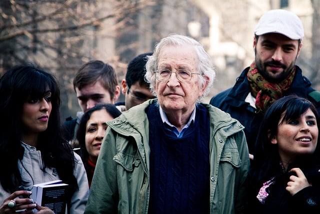 Noam Chomsky. (Photo: Andrew Rusk)