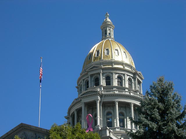The Colorado State Capital dome, in Denver, Colorado. In November of 2016, the state will have the opportunity to opt out of Obamacare and replace it with ColoradoCare, a universal health care system governed by those who rely on it. (Photo: Jimmy Emerson, DVM)