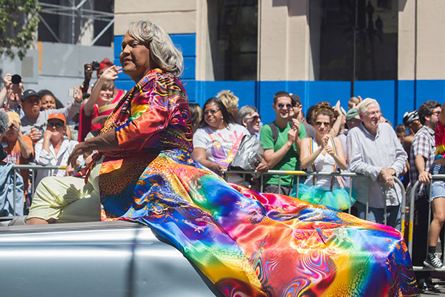 Miss Major Griffin-Gracy during the Pride 2014 parade in San Francisco, California. (Photo: Quinn Dombrowski)