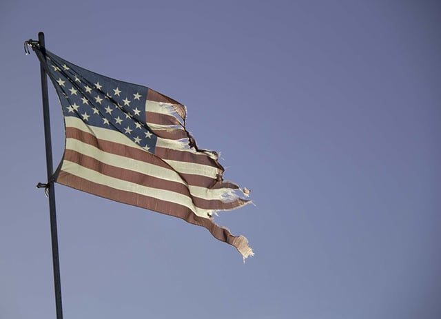 (Photo: Torn US Flag via Shutterstock)