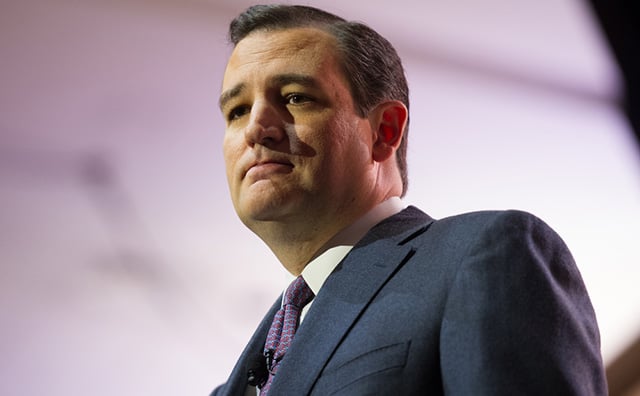 Sen. Ted Cruz speaks at the Conservative Political Action Conference (CPAC) in National Harbor, Maryland, on March 6th, 2014. (Photo via Shutterstock)