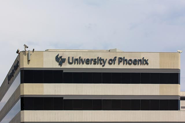 The University of Phoenix facility. The for-profit university received $1.9 billion in federal student grants and loans in the 2014-2015 year.