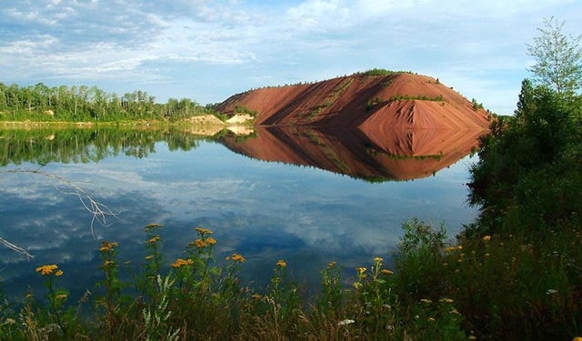 The Iron Range of Minnesota with a mining operation in the background. It's in this area of the state that a controversial new mining project could be built.