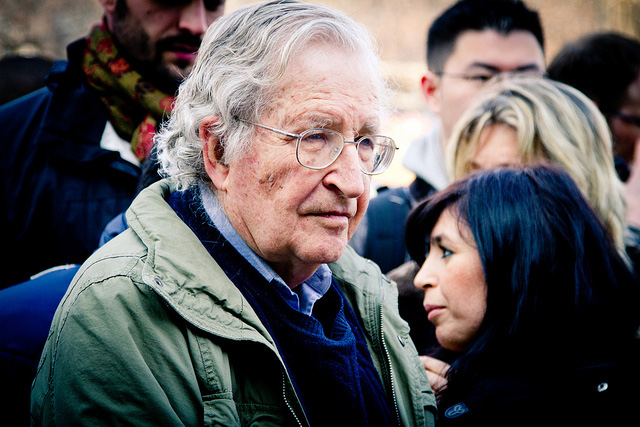 Noam Chomsky. (Photo: Andrew Rusk)