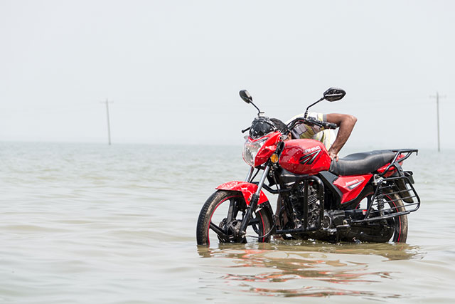Flooding in Natore, Bangladesh, September 29, 2015. An estimated 200 million people or more could be at risk of displacement from climate change by 2050, with 26 million from Bangladesh alone.