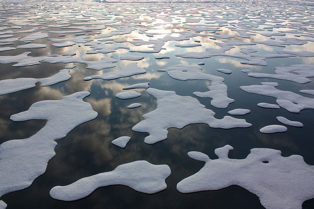 Ice in the south Artic Ocean melts in a photo taken on July 20, 2011. (Photo: NASA Goddard Space Flight Center)